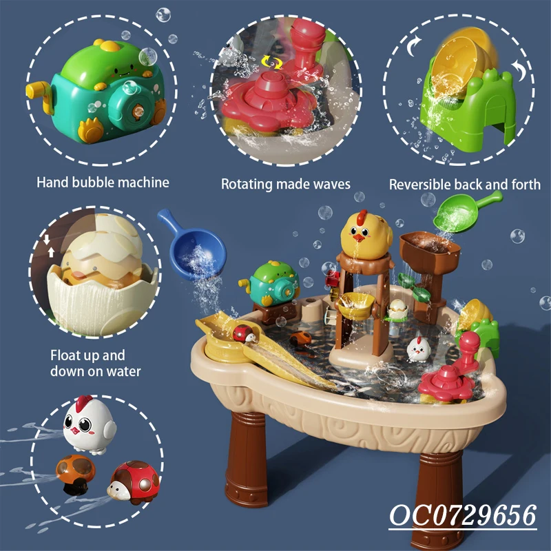 Высококачественный Летний большой игровой набор игрушек для водного стола детей