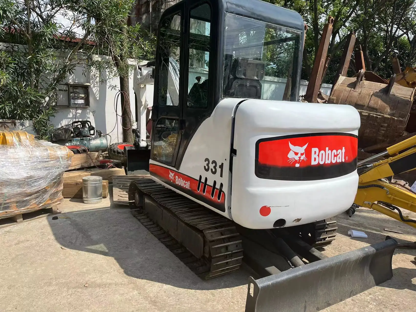 Второй ручной гидравлический гусеничный экскаватор Bobcat 331 Строительная Машина Б/у мини экскаваторы