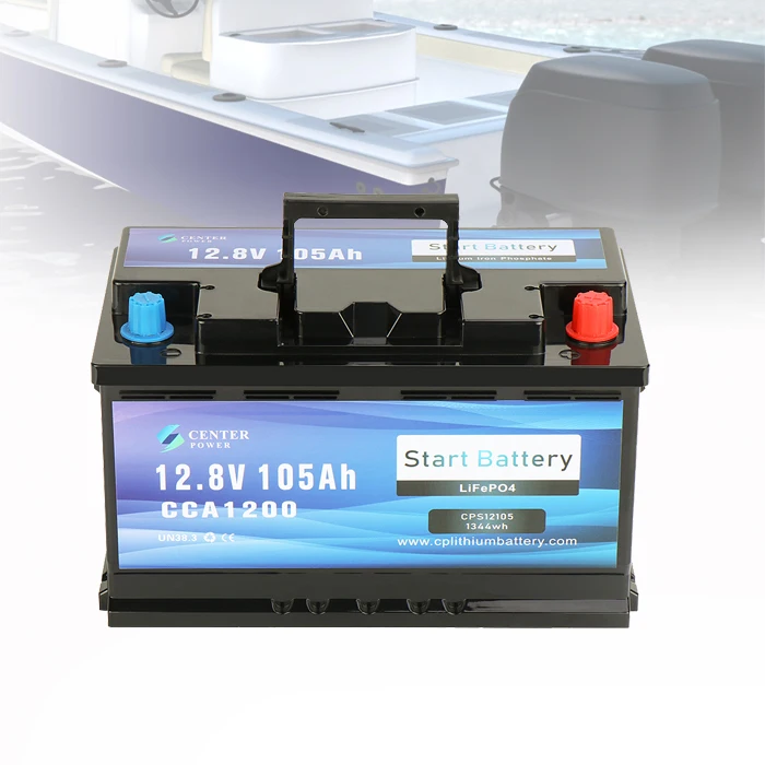 Factory supply 1200CCA lifepo4 auto starter 12v 100ah lithium ion battery 12v 105ah start battery