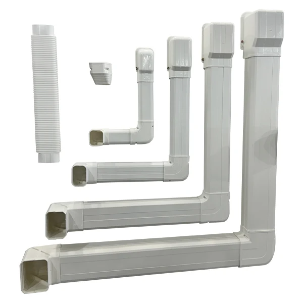 160*120mm PVC Air Duct Line Set Cover Decorative Air Conditioner Parts Air Pipe Cover for Registers & Grilles