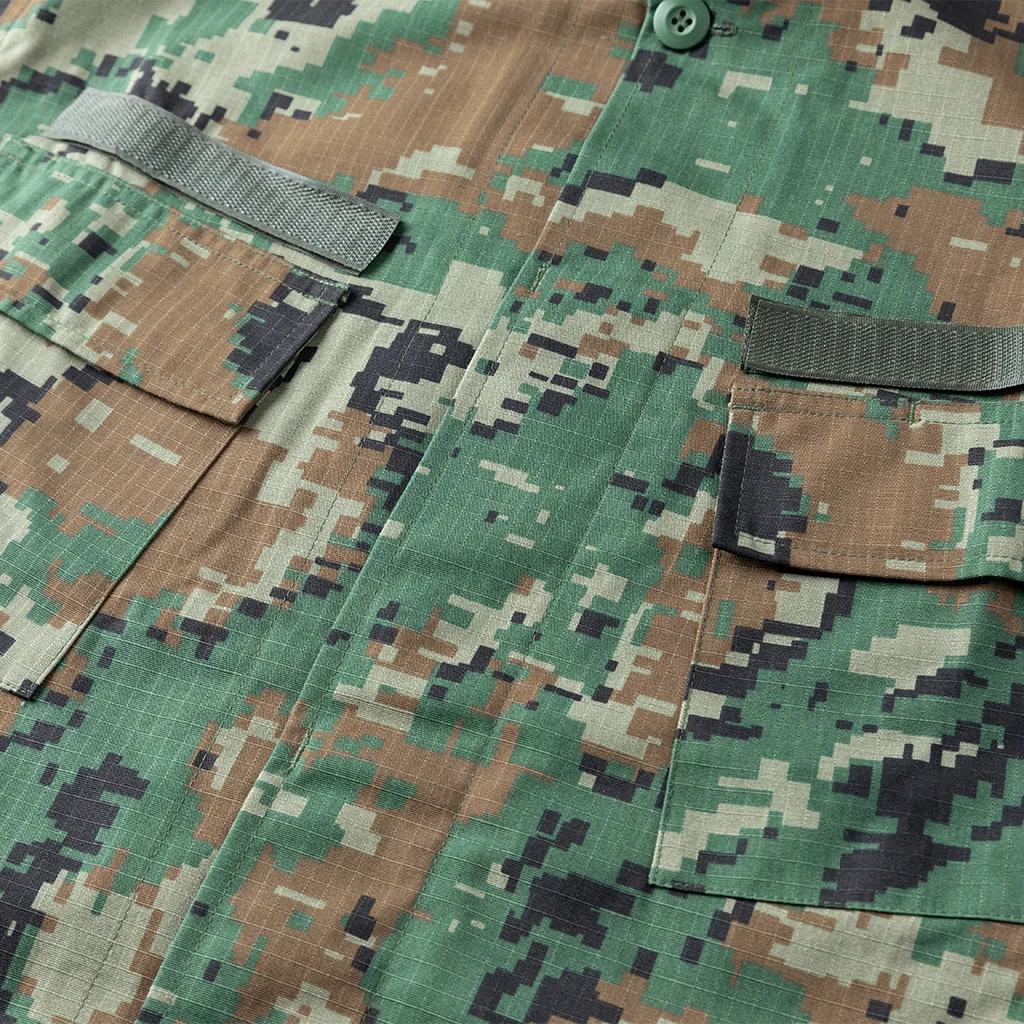 Custom ACU Tactical Combat Hunting Uniform for Jordan in Jungle Digital Camo with TC 65/35 Ripstop Fabric Jacket and Pants