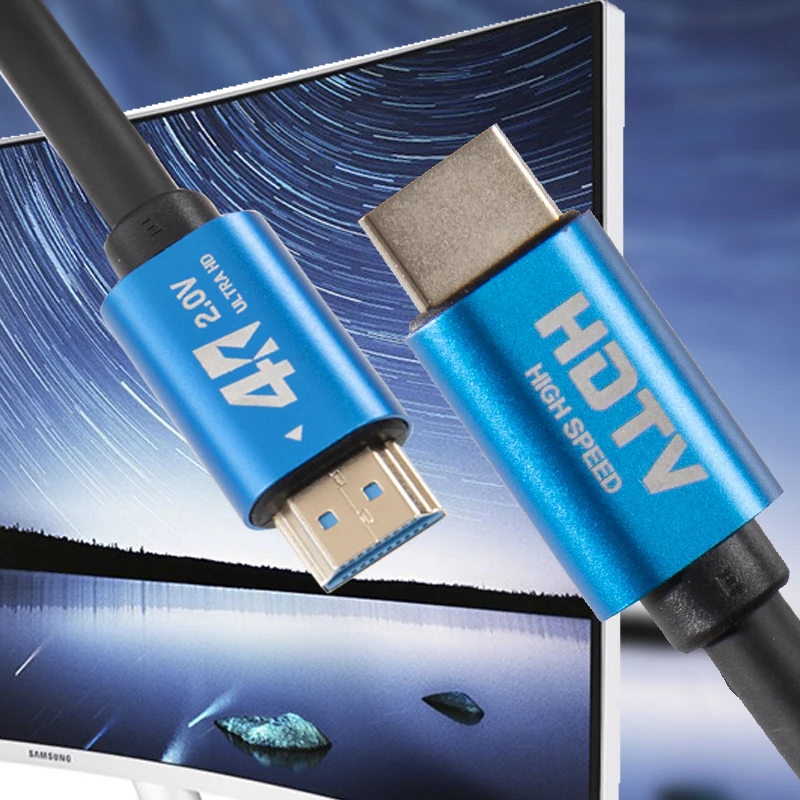 Custom Logo Hdmi HD Cable Supports 4k3D TV Computer Monitor Projector Hdmi Cable 1.5/3/5/10/15/20 Meter