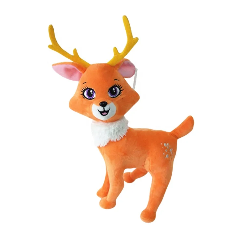Мягкие мягкие игрушки Jiangsu на заказ детские Рождественская улыбка олень плюшевые для мальчиков и девочек