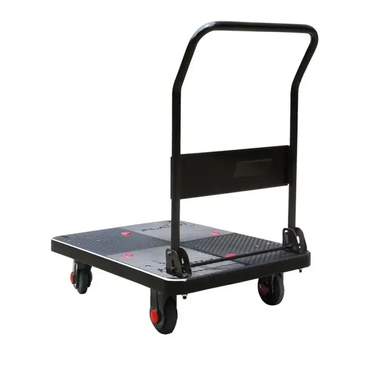 Flatbed high quality domestic push platform trolley Heavy duty domestic moving courier trolley ZH250