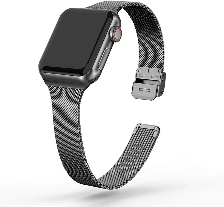 
New Arrival Slim Milanese Stainless Steel Strap for Apple Watch without magnet for iwatch Series 5 