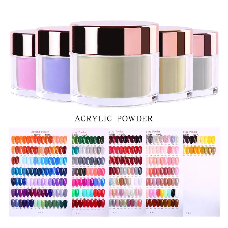 Nail Factory 2023 New Trend Nail Supplies Clear Acrylic Powder OEM Bulk Sale Liquid Chrome Nail Dipping Powder