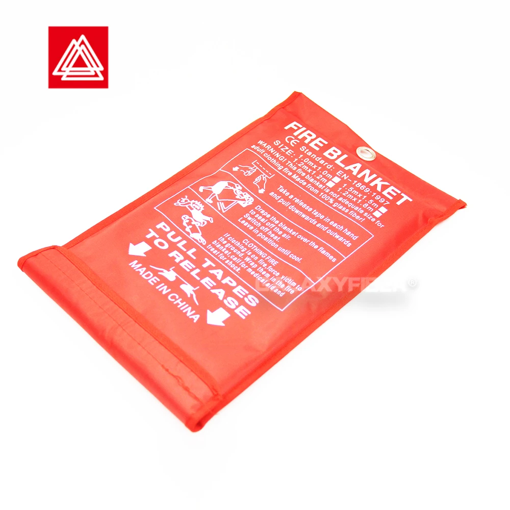 New Fire Resistant Blanket Fiberglass Prepared Hero Emergency Fire Blanket Ce En 1869 2019 Certification Fire Blanket for Sale