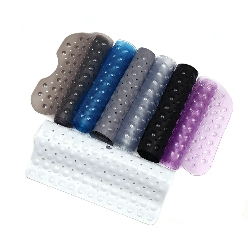 100*40cm Bath Tub Shower Mat Non-slip And Extra Large Bathtub Mat With Suction Cups Machine Washable Bathroom Mats With Drain