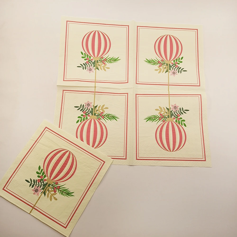 New design printing Yellow Lantern Festival celebration elegant dinner napkins Disposable printed tissue paper