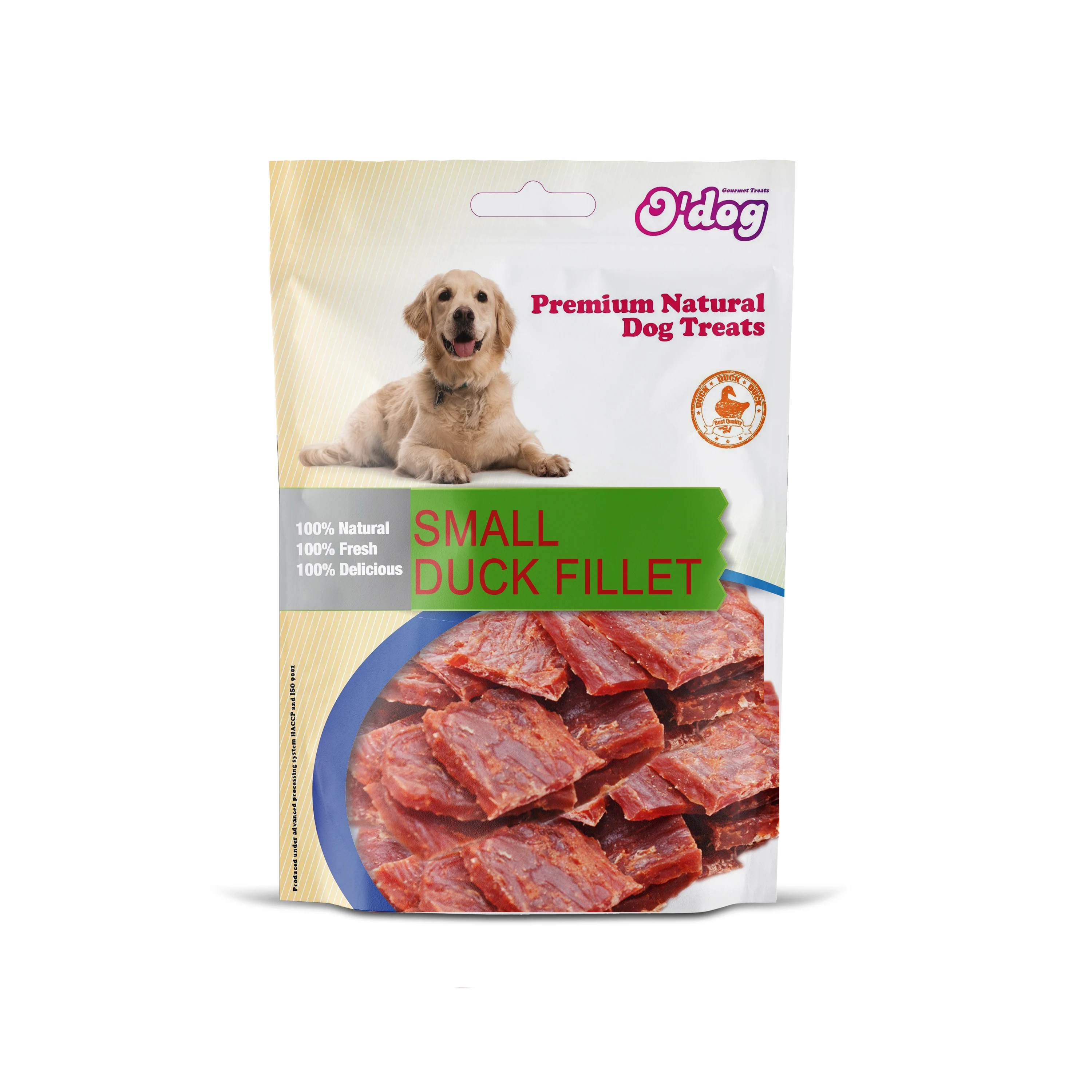 Cheap Hot Sale Top Quality waterproof small duck fillet Customized Wholesale duck fillet dog treats