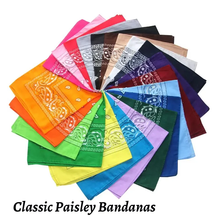 Focus on Customization Standard Size 22inch Silk Bandana For Events