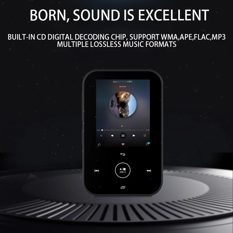 Металлический мини MP3-плеер HBNKH Спортивная Цифровая музыка поддержка Tf-карты