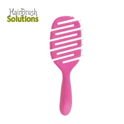 Private Label Wholesale Curly Vent Detangling Hair Massage Brush Portable Plastic Hair Brushes For Women