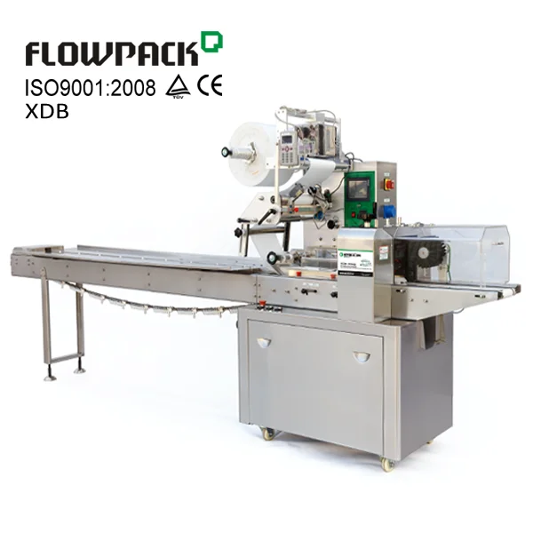 Горизонтальный поток Cookie автоматический упаковочная машина для бисквитов