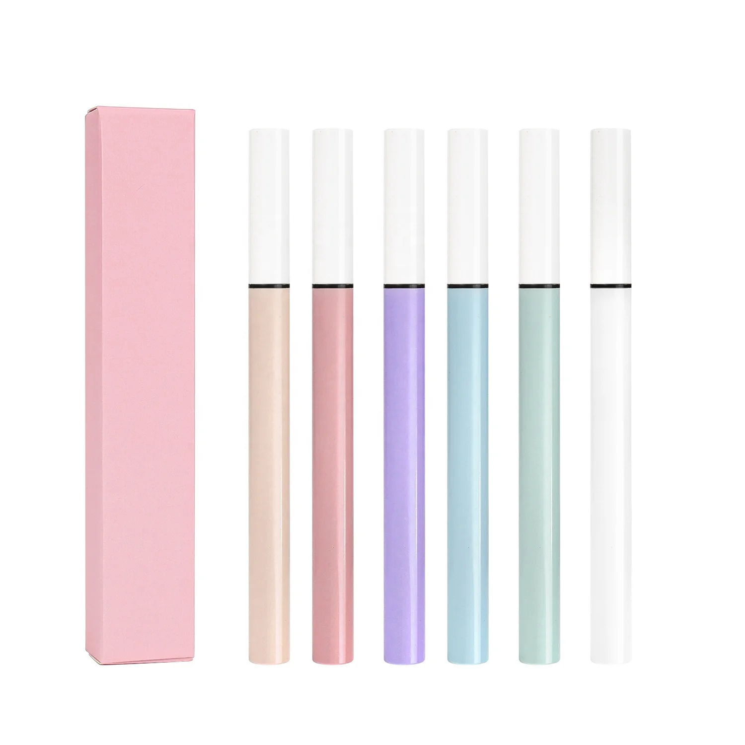 New Colorful Liquid Eyeliner Glue Pen Water Activated Eyeliner Blue White Eyeliner