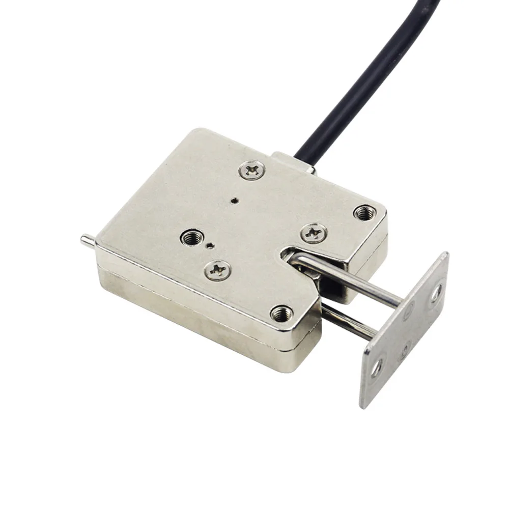 KERONG Small actuator 12V&24V Electric Solenoid Bolt Lock with hidden switch for Delivery Locker