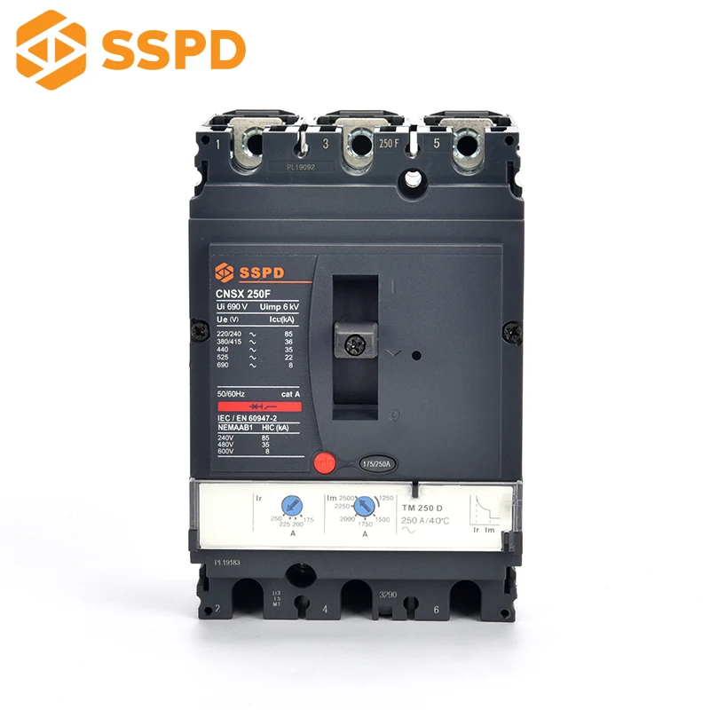 3pole 250amp price list mccb circuit breaker