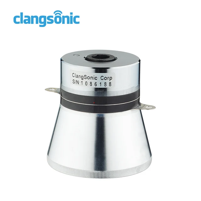 Clangsonic 28 кГц 120 вт ультразвуковой пьезоэлектрический преобразователь Ультразвуковой очиститель с использованием ультразвукового датчика 100