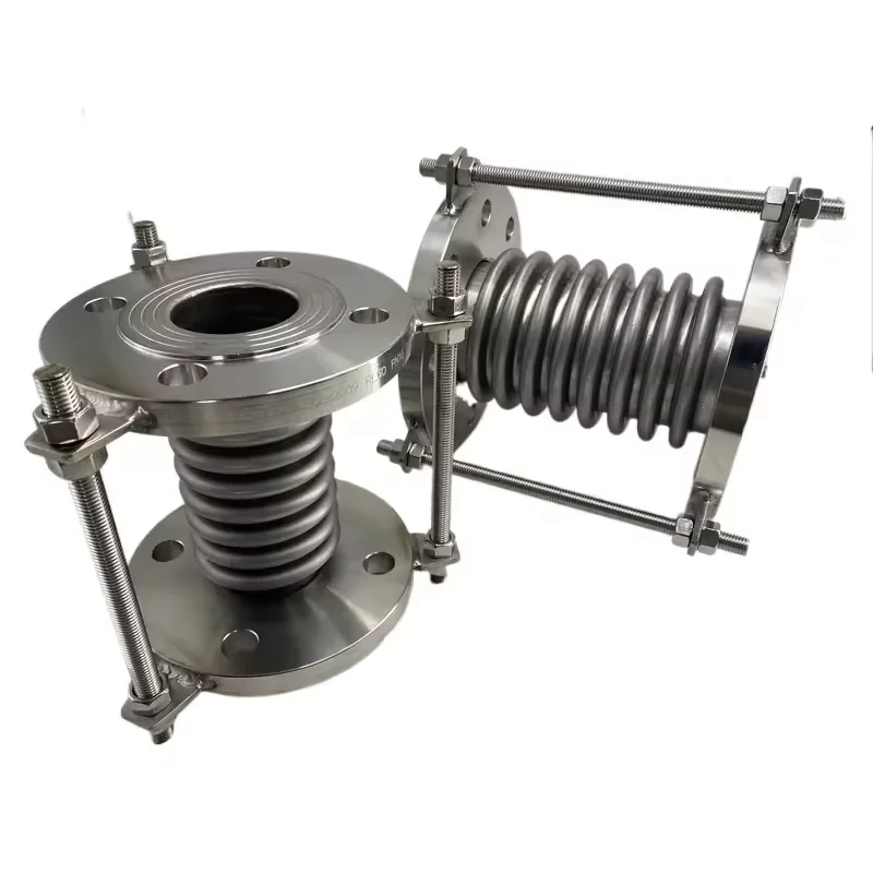 NXF High-Pressure Corrugated Bellows Stainless Steel 304/316 Pipe Expansion Joint compensator Flange Connection Metal Fittings