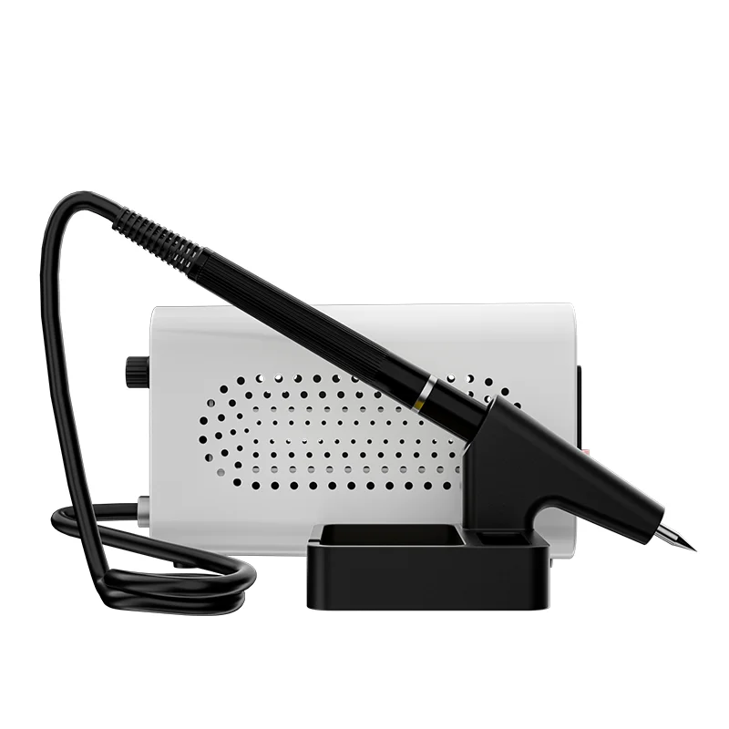 TBK D-1202 mini intelligent power soldering iron equipped with T12 temperature adjustable and USB fast charging port