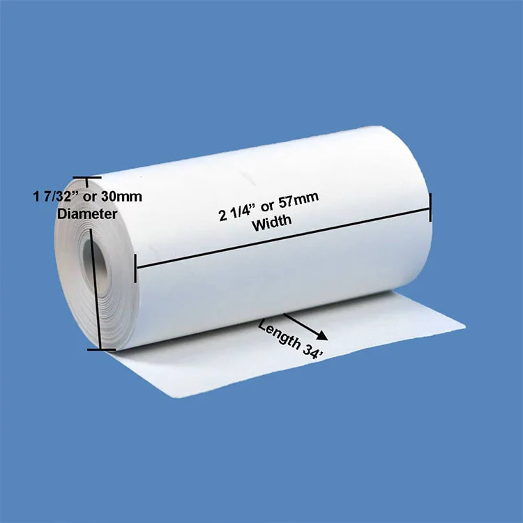 Factory wholesale thermal paper roll 57x40 57X35  57X30  receipt printed pos paper till roll thermal paper 57x40 coreless