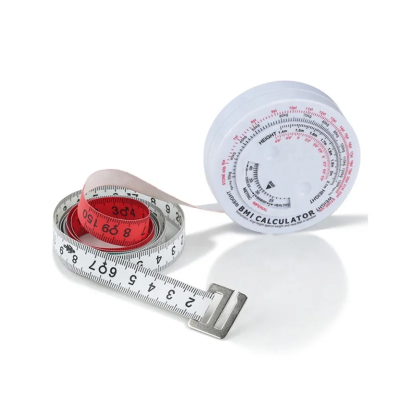 BMI Body Mass Index Tape Measure 150cm Calculator Muscle Rule Tape Measuring Gauging Tools BMI Tape
