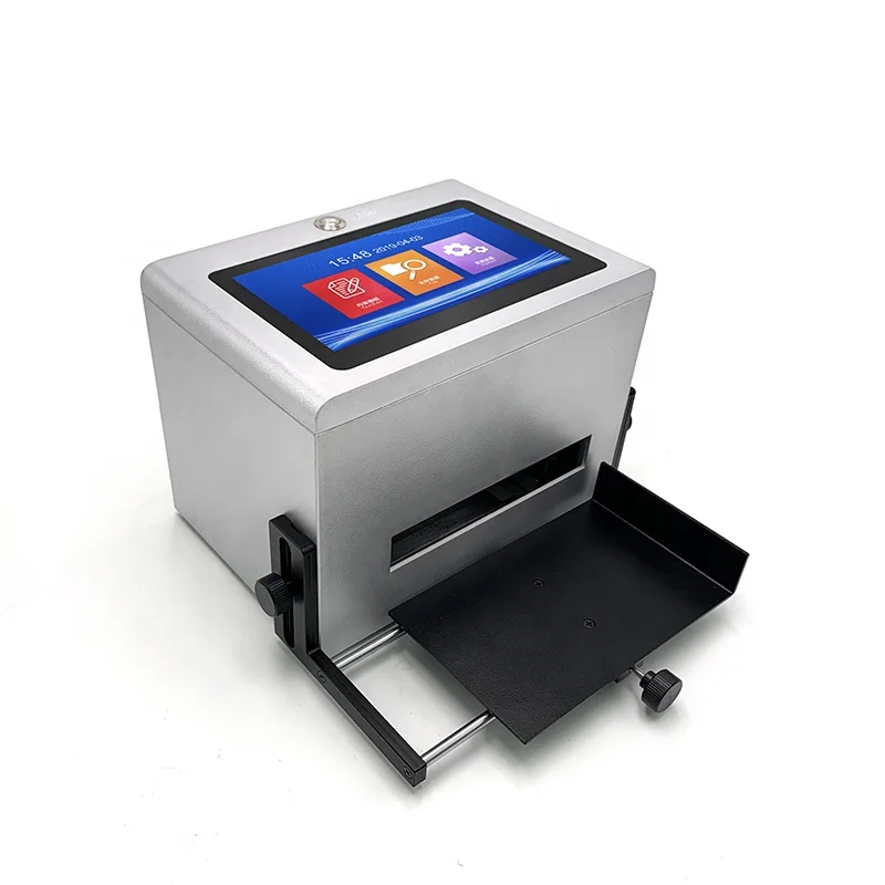 Smart production line for bottle glass carton box QR expiry date numbers text inkjet printer machine