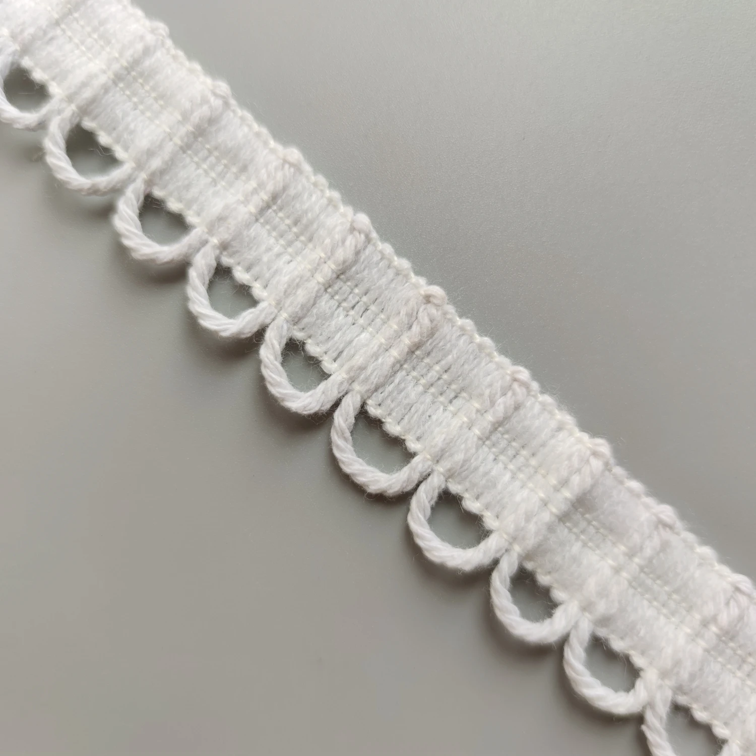 cotton torchon loop lace trim for curtain drapery