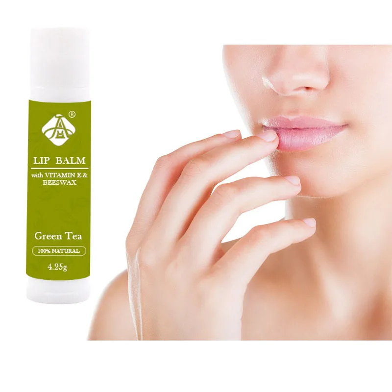 
AH Wholesales Green Tea Peppermint Beeswax Moisturizing Chapstick Lip Blam for Men and Women 