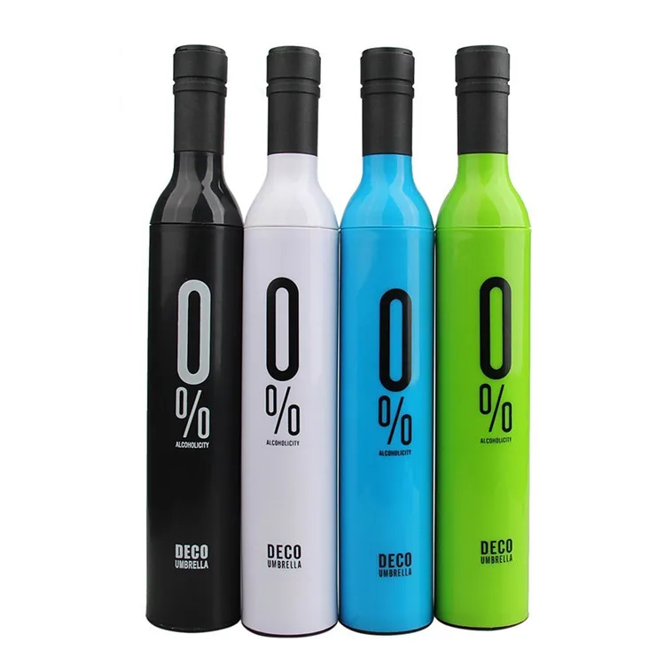 
Flower Bottle Shaped Deco Umbrella Designs Peculiar Appearance Custom Cheap Beer Wine Bottle Umbrella In Bottle 