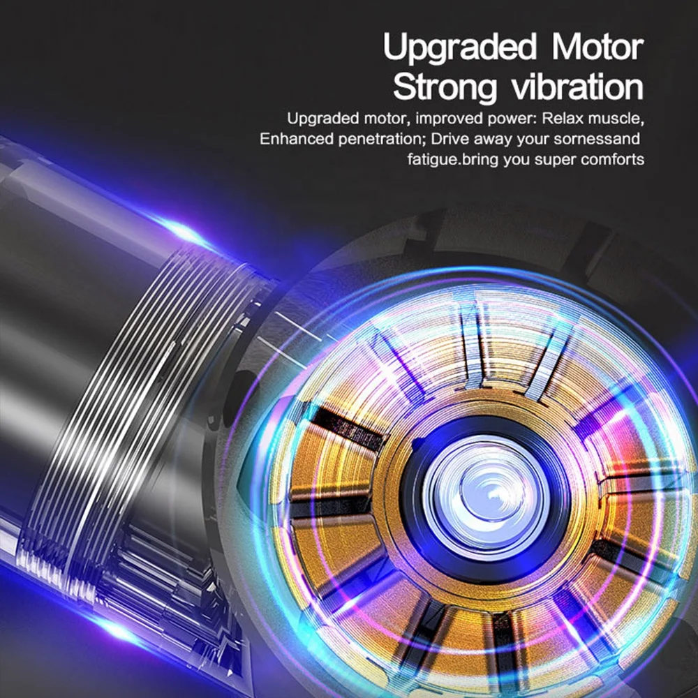 Factory Price mini massage gun heated deep tissue vibration body muscle mini massage gun with Heating head