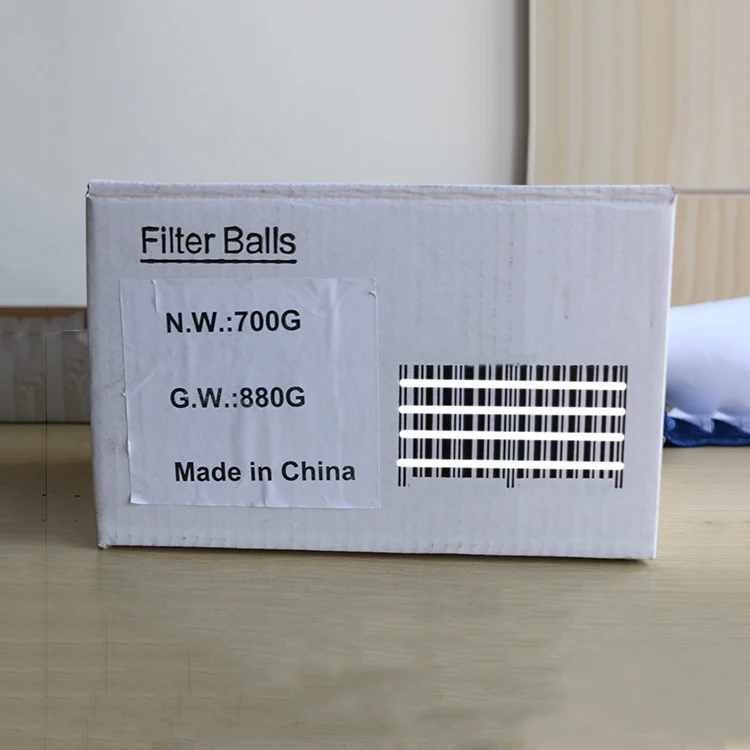 
Free shipping OEM water treatment fiber ball filter media for swimming pool Bio Balls Pool Filter 