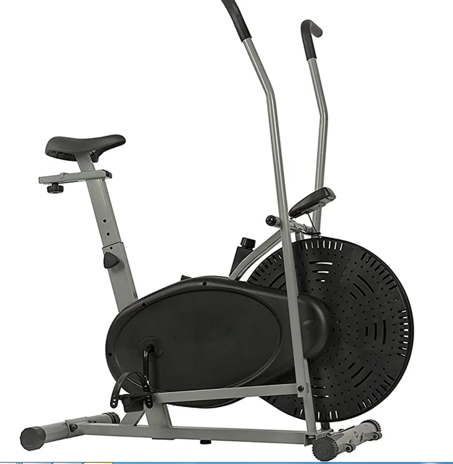 
factory sale Fitness Air Bike Fan Exercise Bike with Unlimited Resistance and Tablet Holder in stock 