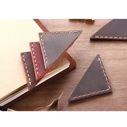 Genuine Leather Bookmark Personalized corner page marker Portable bookmarks for books