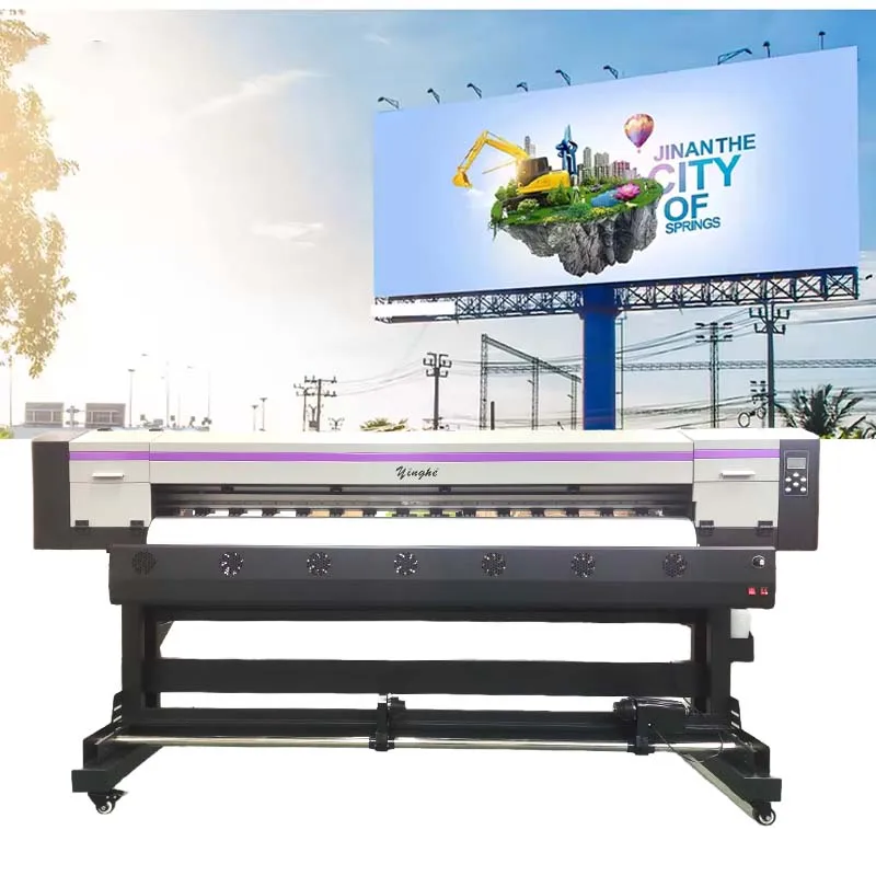 high quality 1800mm single head Large Format Eco Solvent Sublimation inkjet flex banner vinyl xp600/i3200 head printing machine