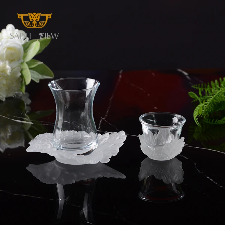 New Ramadan Islam 45ml Tea Coffee Mubarak Saucer Cups Set Promotion