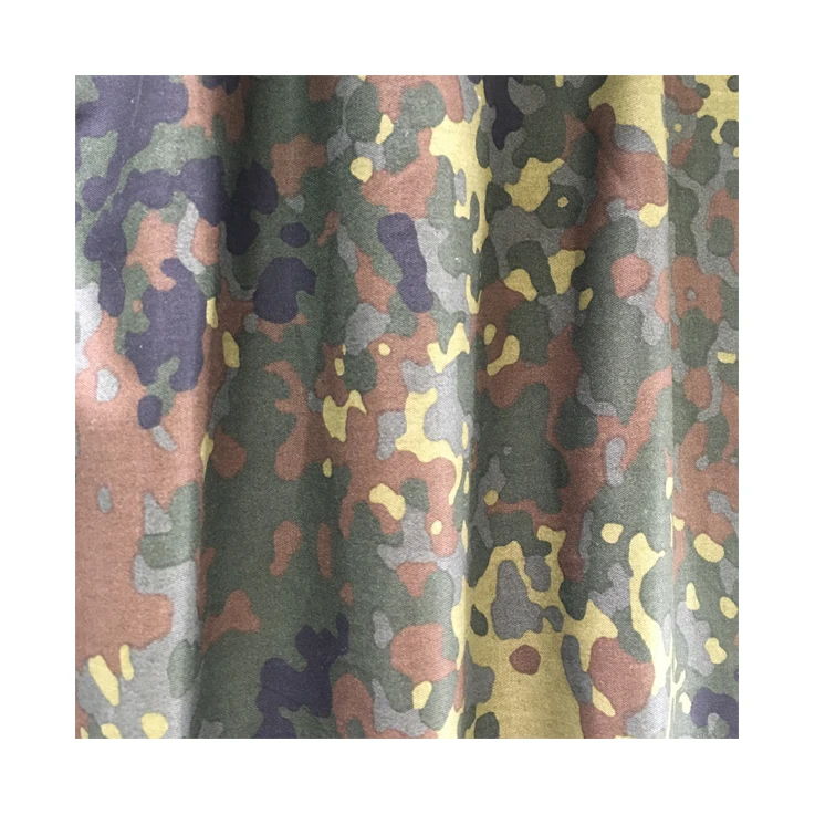 factory wholesale knit fabric printed cotton German camouflage fabric