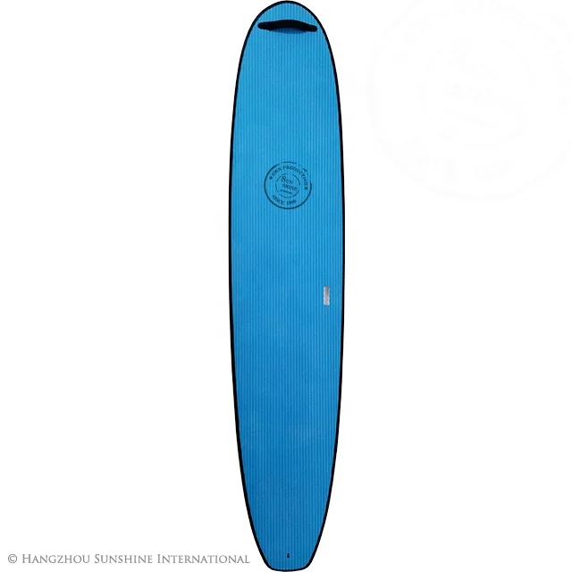 Antiskid Fiberglass Soft Surfboards Blue Soft Top  Epoxy Surfboards