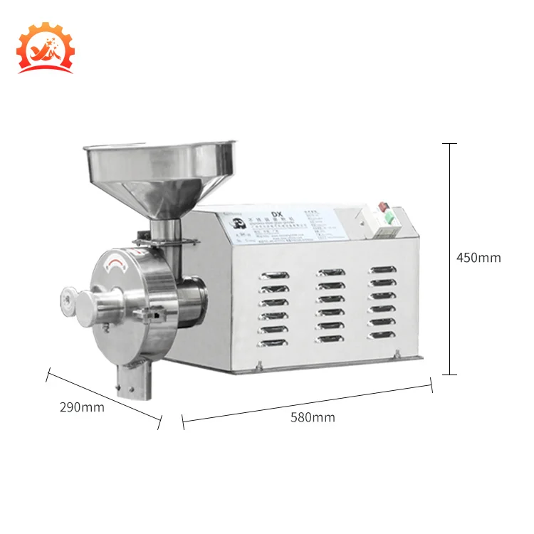 DX-55 small corn cob grinder home use small corn flour mill electric sugar grain corn mill
