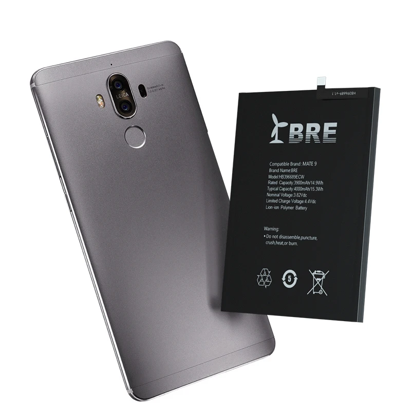 Factory high quality phone with built-in battery HB39669ECW to replace for Huawei Ascend Mate9/Mate9 Pro