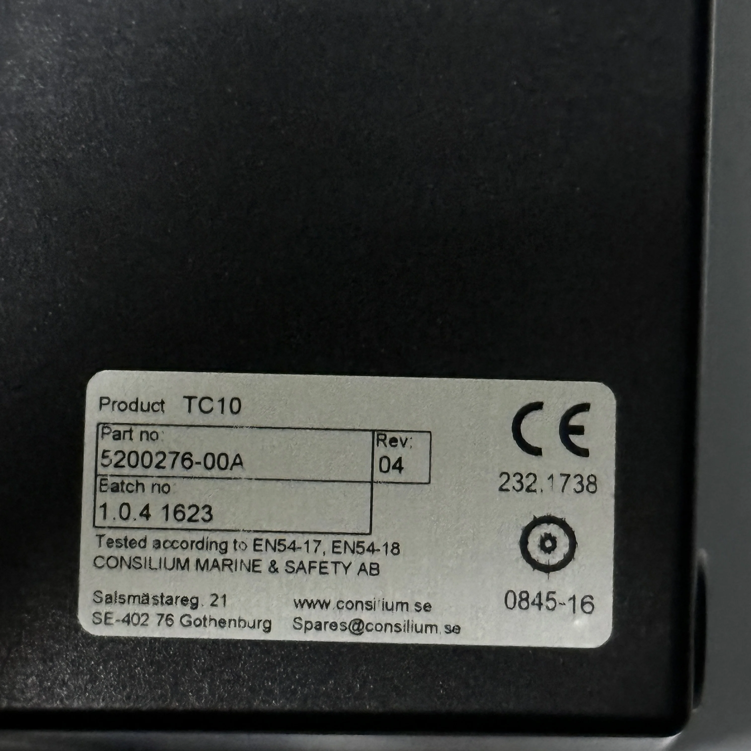 Блок управления таймером CONSILIUM TC10 5200276-00A
