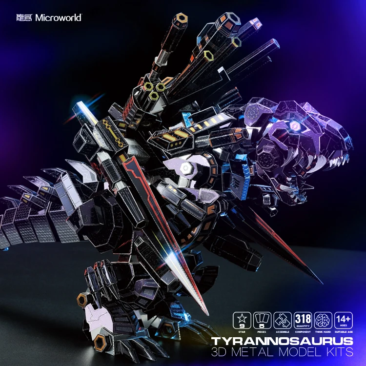 Механический Tyrannosaurus Rex 3D Металлический Набор для работы с головоломкой головоломка взрослых подростков металлическая