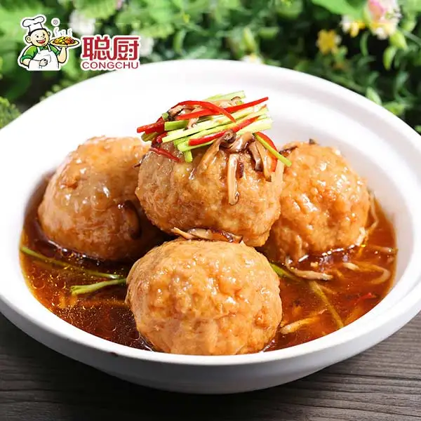 
Wholesale Cheap Portable Instant Chinese Flavor Meatball Microwave Fast Rescue Food 