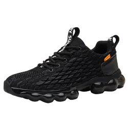 Latest Design Fashion Breathable Fly Knit Sports Shoes Casual Shoes Men Custom Made Platform Sneaker Running Shoes for Men