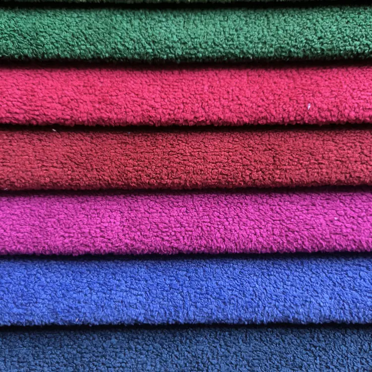 Home Textile New Design Velvet Sofa Fabric Sherpa Fleece Chenille Style Sherpa Velvet