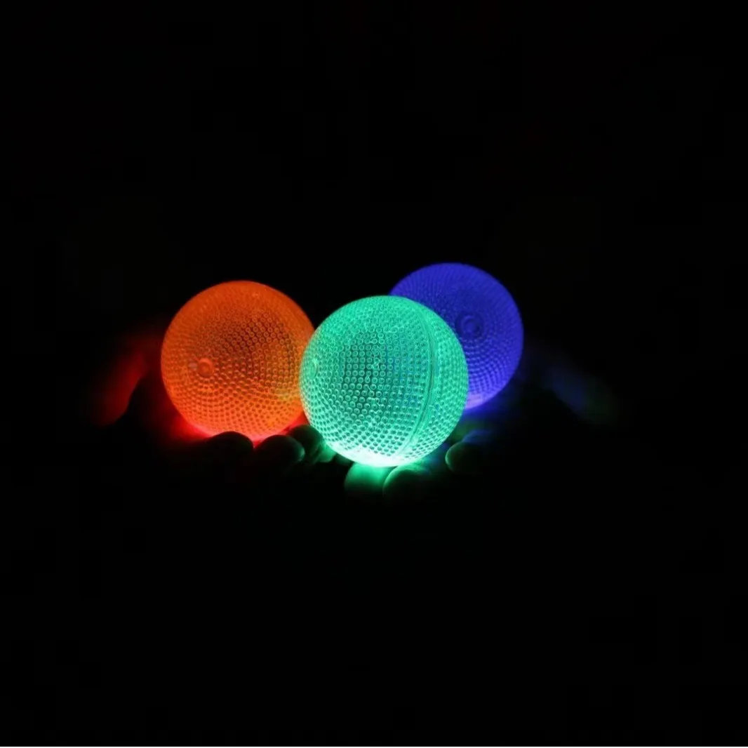 65mm fluorescent luminescent elastic bouncing glowing ball