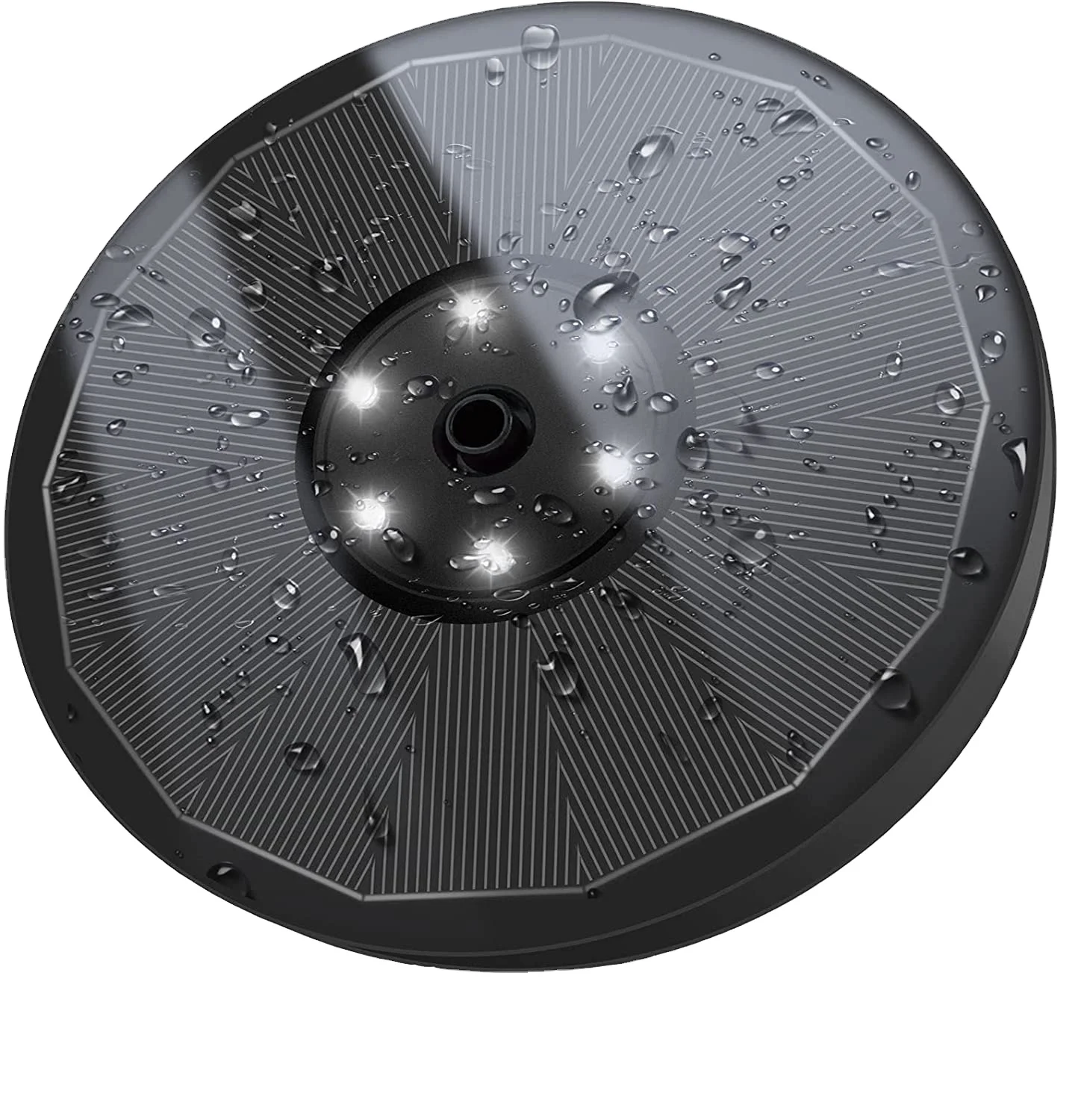 Floating Solar Fountain Pump for Bird Bath, Garden, Pond, Swimming Pool, Outdoor with 900mAh Backup Battery