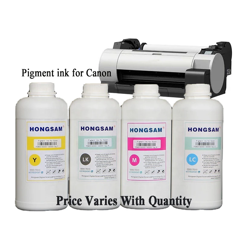 Hongsam 1000ml 4 Colors Universal Art Paper Pigment Ink For Canon Hp  Epson Stylus Tinta L1300 Printer