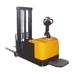 Best quality Manufacturer 1.5 ton .5m Full Electric Pallet Stacker Self Load Forklift
