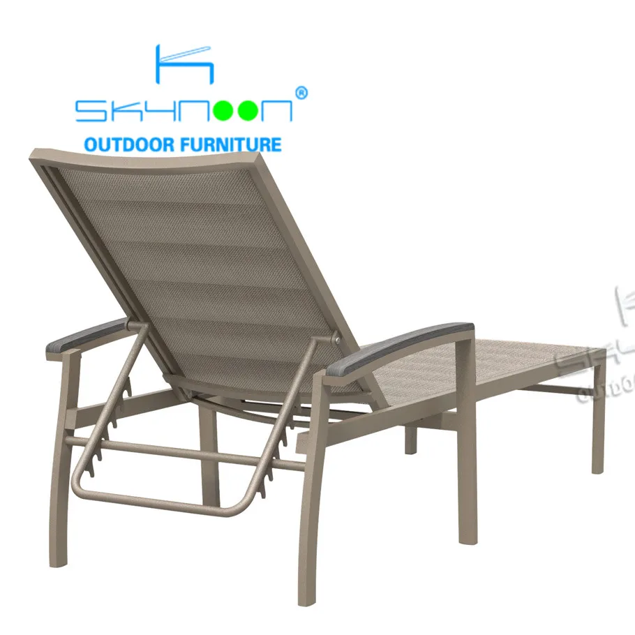 plastic beach sunbed beach chair sunbed outdoor furniture Luxury italy top furniture High quality poolside beach sunbed(53018)